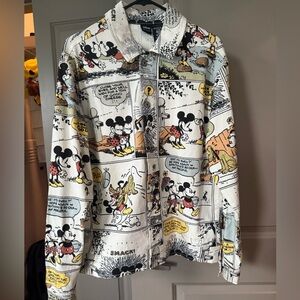 NWT Disney Black and White Comic Print Jacket